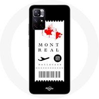 Maniacase Etui Redmi Note 11 5G vliegticket Montreal Canada