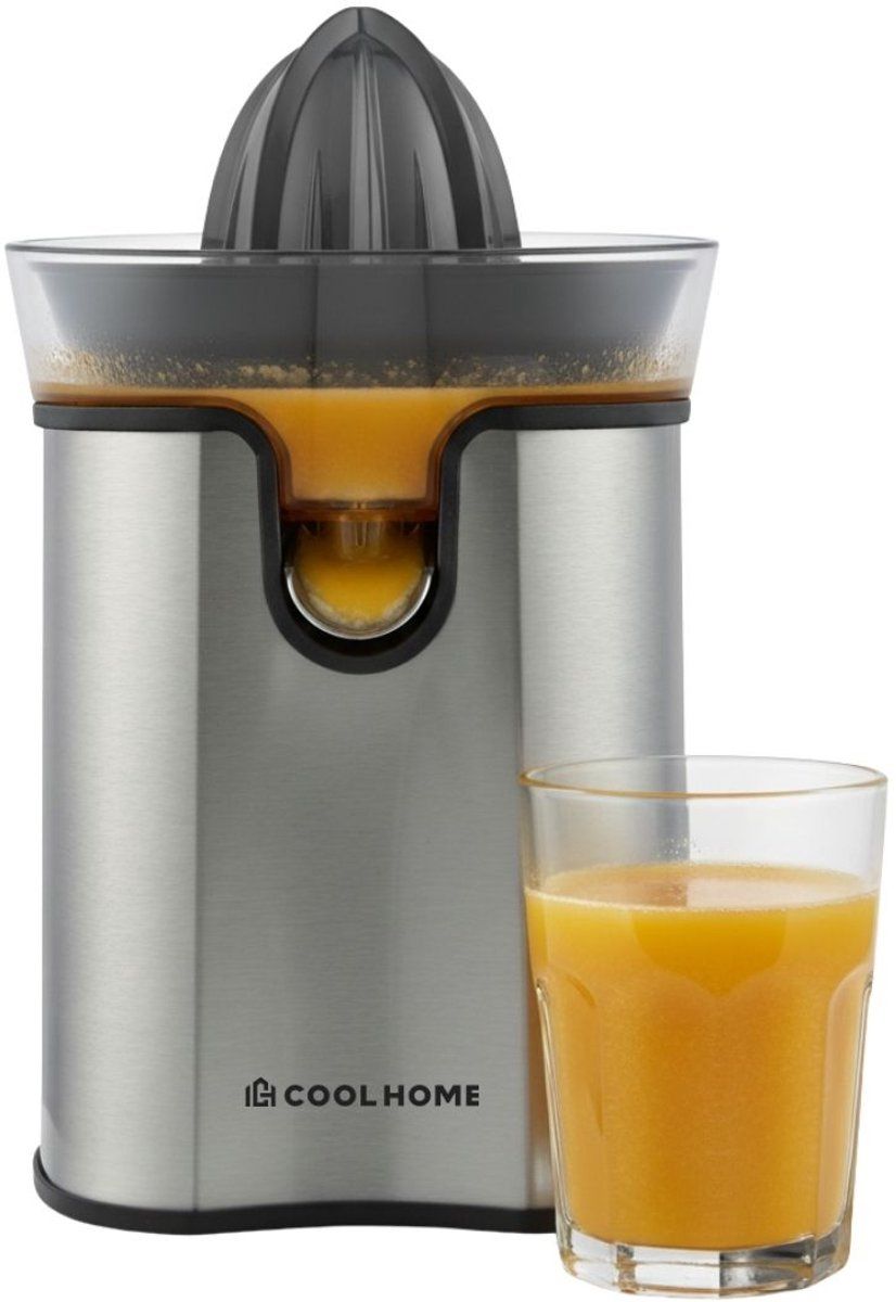 CoolHome CP25 Citruspers - Elektrische Sinaasappelpers en Citroenpers - RVS - 60W - 0.7L - Anti-drup