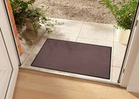 Tapeso Effen deurmat Plain wasbaar 30°C - bruin 80x120 cm