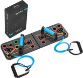 Gymtek® Opvouwbaar Push Up Bord met Weerstandsbanden