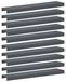 Acier profil de recouvrement pour bordure de jardin 10 pièces 100 x 20 x 5 cm