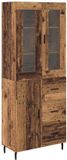 vidaXL Highboard Oud Hout 69,5 x 34 x 180 cm