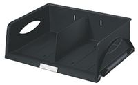 Leitz 52300095 Sorty Standaard Brievenbak (B x D x H) 370 x 272 x 90 mm - Zwart