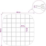 vidaXL Zwemgrondmat - 49 stuks - Ø 408 cm - Rond - EVA Schuim - Zwart
