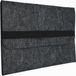 Shop4 - Sleeve voor MacBook Pro 15-inch (2008-2012) - Wolvilt - Donkergrijs