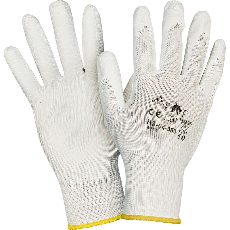 Toolstation PU gloves 10/XL white (12 pairs)