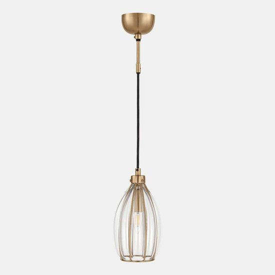 LOBERON Hanglamp Velunas messing/helder