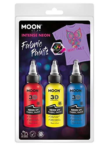 Smiffys Moon Glow - Neon UV Intense Fabric Paint,