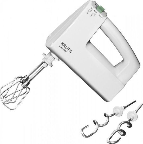 Krups 3 Mix 7000 Handmixer - 500W - Wit