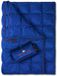Get Out Gear Double Puffy campingdeken - extra gezwollen, opvouwbaar, licht en warm, ideaal voor buiten, reizen, stadion, festivals, strand, hangmat, waterbestendig campingdekbed (blauw/rood)