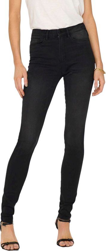 ONLY ONLROYAL LIFE HW SK DNM BJ13963 Skinny Jeans - Black Denim - Women's