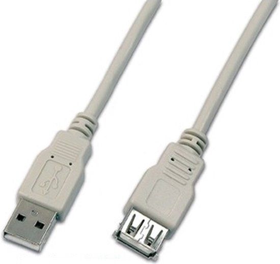 Triotronik USB A-A MF 0.30 GR USB-kabel 0,3 m USB 2.0 Grijs