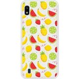 Samsung Bedrukt siliconen hoesje compatibel met Galaxy A10 Fruits tropicaux