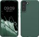 kwmobile telefoonhoesje geschikt voor Samsung Galaxy S22 Plus - Hoesje met siliconen coating - Smartphone case in dennengroen