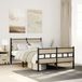 Maison Exclusive - Lit exclusif en métal, finition chêne Sonoma, sans matelas, dimensions 120x190 cm