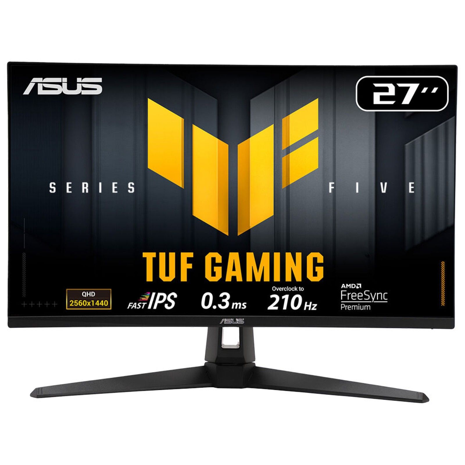 ASUS TUF Gaming VG27AQ5A 27" QHD Fast IPS Gaming Monitor - 210Hz, 0.3ms, G-Sync Compatible