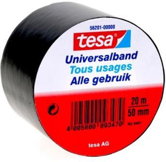 tesa isolatietape 20 m x 50 mm zwart