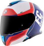 FC-Moto Novo Circuit Helm - Systeemhelm - Blauw/rood/wit - Maat M