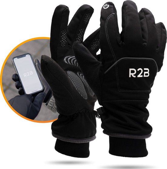 R2B® Luxe Touchscreen Winter Handschoenen - Maat L - Zwart - Unisex