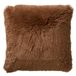 Dutch Decor FLUFFY - Sierkussen 45x45 cm - superzacht - effen kleur - Tobacco Brown