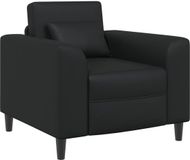 vidaXL - Fauteuil - Zwart - Kunstleer