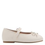 Mango Kids imitatieleren ballerina's naturel wit