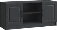 vidaXL TV Kast Zwart 102 x 34,5 x 47 cm Bewerkt hout