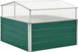 vidaXL Tuinkas 100x100x77 cm gegalvaniseerd staal groen