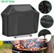 Sans marque Housse de barbecue Universel – Housse de barbecue extra large pour barbecues indépendants, tissu Oxford 210D avec protection UV et revêtement hydrofuge, noir