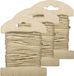 Rayher Hobby Gmbh 3x corde de décoration/loisirs créatifs en jute sur carte - 10 mètres x 8 mm - corde créative pour loisirs créatifs - emballage cadeaux - matériel d'emballage naturel