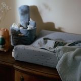 Little Dutch aankleedkussenhoes Pure Denim Blue blauw