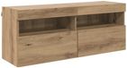 vidaXL TV Wandkast 100 x 30 x 40 cm Artisan Eiken Bewerkt hout