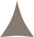 Voile d'ombrage sans marque - Triangle - 3x4x5m - Beige - Fibre de coco/PEHD - Hydrofuge et anti-UV