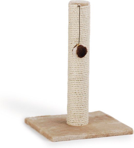 Beeztees Gina Mini Krabpaal - Beige - 30x30x45cm