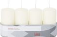 Trend Candles Bougies cylindriques - 16x - blanc ivoire - 5 x 10 cm - 18 heures de combustion - inodore - bougies