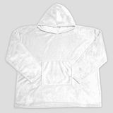 Soleil d'ocre Poncho voor volwassenen, 85 x 118 cm, Calin wit