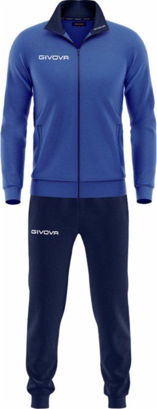 Givova Torino Trainingspak - Royal/Navy Blauw - Maat 3XL - Unisex