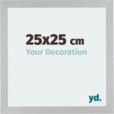 Your Decoration - Fotolijst 25x25 cm - MDF - Zilver Mat - Mura