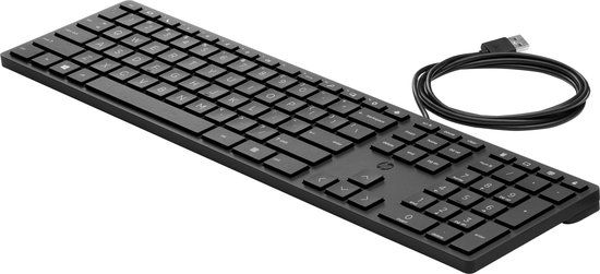 HP Desktop 320K toetsenbord met kabel QWERTY Zwart