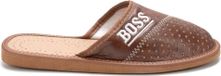 Permani Pantoufles classiques en cuir synthétique pour homme BOSS Marron Taille 41