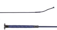QHP Dashing Dressuurzweep Marine Blauw Nylon Kunstleer 100 cm