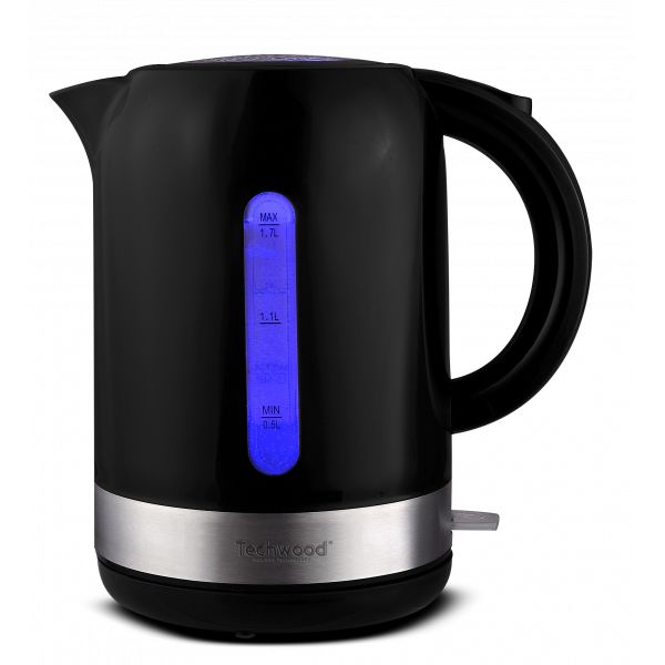 Techwood TB-1776 Waterkoker - 1.7L - 2200W - Zwart/Zilver