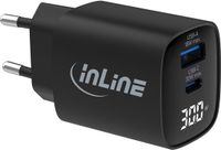 InLine 31550 oplader voor mobiele apparatuur Universeel Zwart AC Snel opladen Binnen