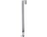 Christmas Decoration kerstkrans deurhanger - zilver - 29,5 cm - metaal - krans ophangen - haak