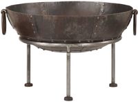 vidaXL - Brasero - 55x55x38 cm - Fer