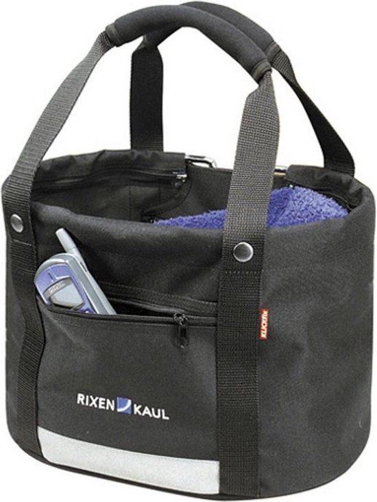 Klickfix Stuurtas Shopper Comfort Mini - Zwart - 13L - Stadsfiets - Polyester
