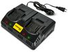 Heckermann Select 20V 2,2A AVC20-22x2: Chargeur double