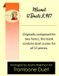 Mozart Independently Published Brass Solos, Duets and Ensembles- Mozart 12 duets, K. 487 - trombone duet