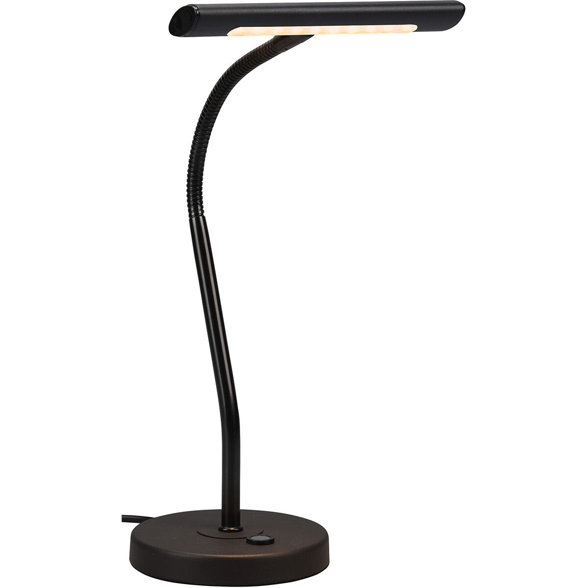 BES LED Trion Curty Bureaulamp - 4W - Warm Wit 3000K - Dimbaar - Zwart