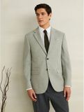 Next Heren Modieuze blazer met textuur Sage Green